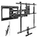 Alt View 5. Mount-It! - Pull‑Down Fireplace TV Mount MI‑384L for 65"–85" TVs, Gas‑Spring Height Adjustment & Full Motion - Black.