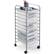 Front. Costway - 10 Drawer Rolling Storage Cart Scrapbook Paper Office School Organizer - Clear.