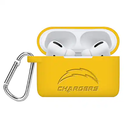 Front. Artinian - Los Angeles Chargers Debossed Silicone Airpods Pro Case Cover - No Size - Multicolor.