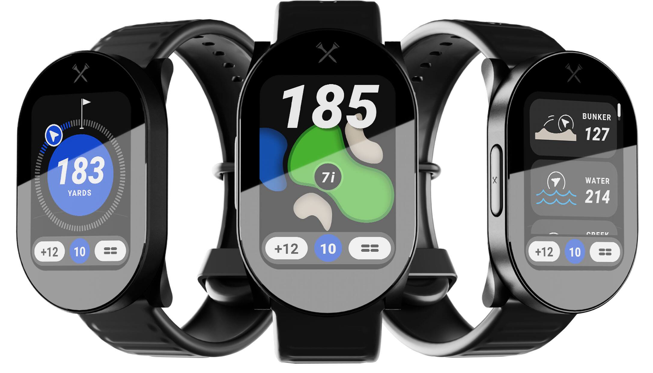 X 183 YARDS X 185 7i X BUNKER 127 WATER 214 CDEEV +12 10 +12 10 +12 10

Corrected text:
X 183 YARDS X 185 7i X BUNKER 127 WATER 214 CDEEV +12 10 +12 10 +12 10