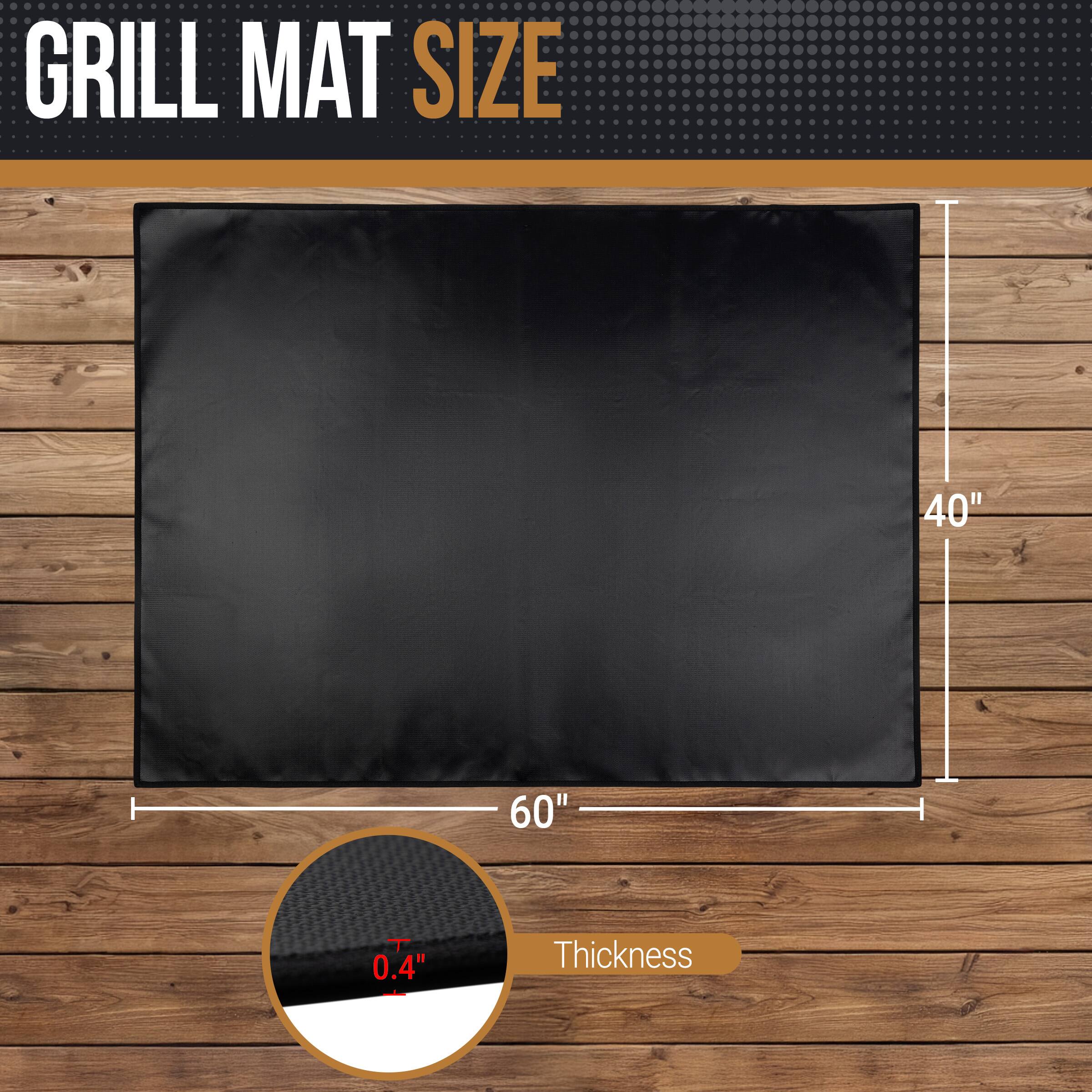 GRILL MAT SIZE  
40" x 60"  
0.4" Thickness