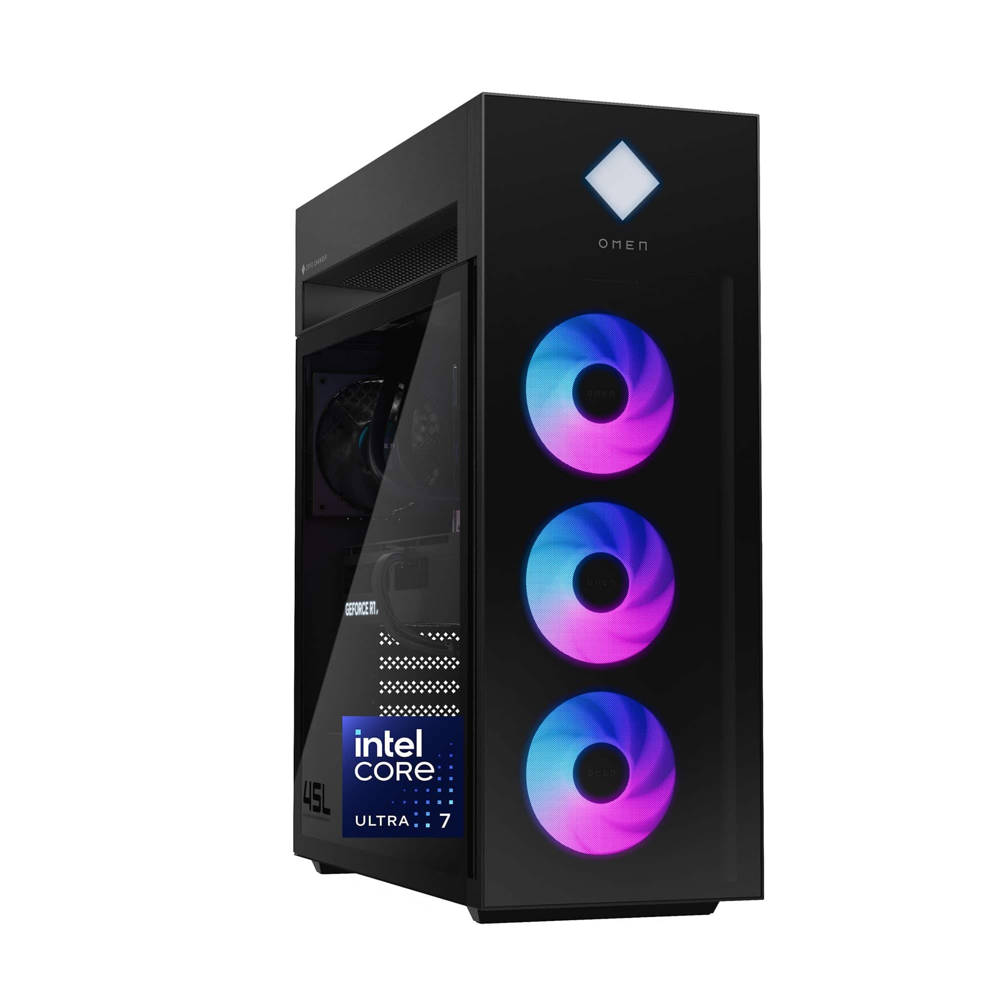 HP - OMEN 45L Gaming Desktop, Intel Core Ultra 7 265K, 32 GB RAM, 1 TB SSD, NVIDIA GeForce RTX 5070 Ti, Windows 11 Pro - Brushed Aluminum