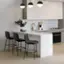 Left. Simpli Home - Jolie Counter Height Stool (Set of 2) - Distressed Charcoal Grey.
