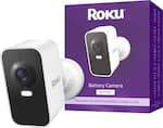 Roku - Battery Camera for Easy Home Monitoring – 1080p HD, Rechargeable, Weather-Resistant, Spotlight, Wi-Fi 6 - White