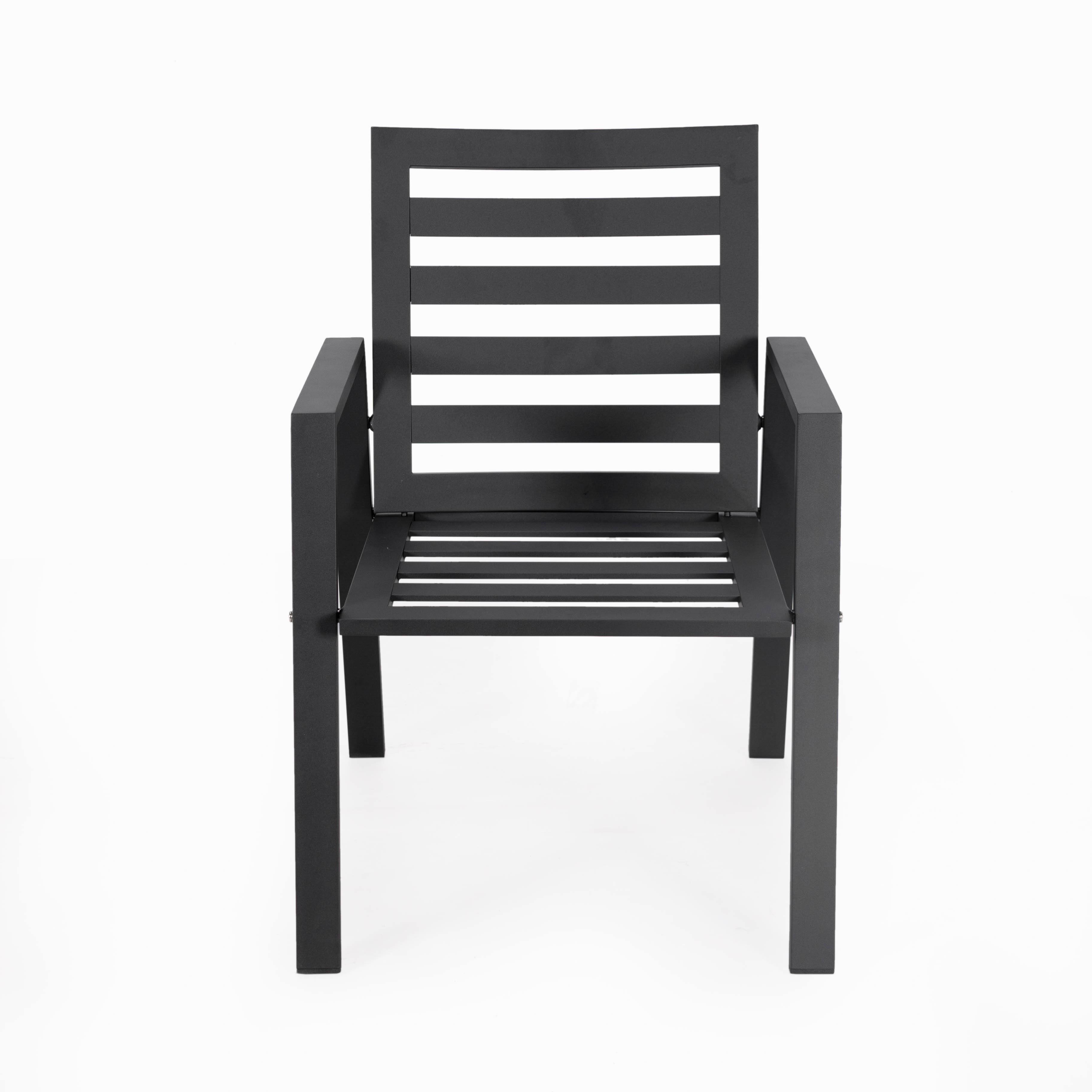 Alt View 6. LeisureMod - Chelsea Mid-Century Modern Patio Dining Armchair with Weather-Resistant Olefin Cushion - Aluminum - Cherry Red.
