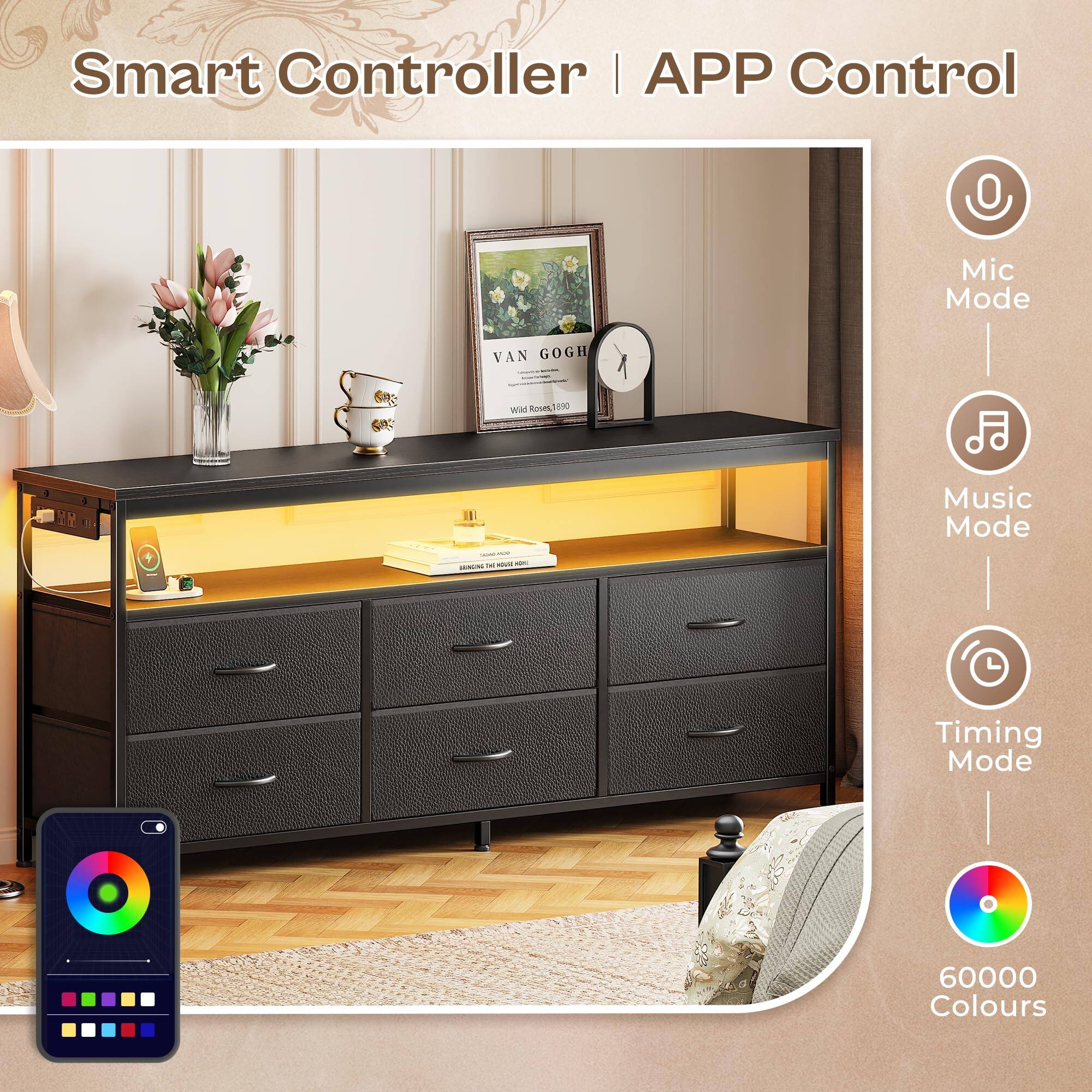 Smart Controller | APP Control

Mic Mode

Music Mode

Timing Mode

60000 Colours
