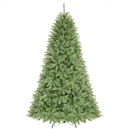 Gymax - 6.5 FT Artificial Christmas Tree w/1838 Full Branch Tips & Folding Metal Stand - Green