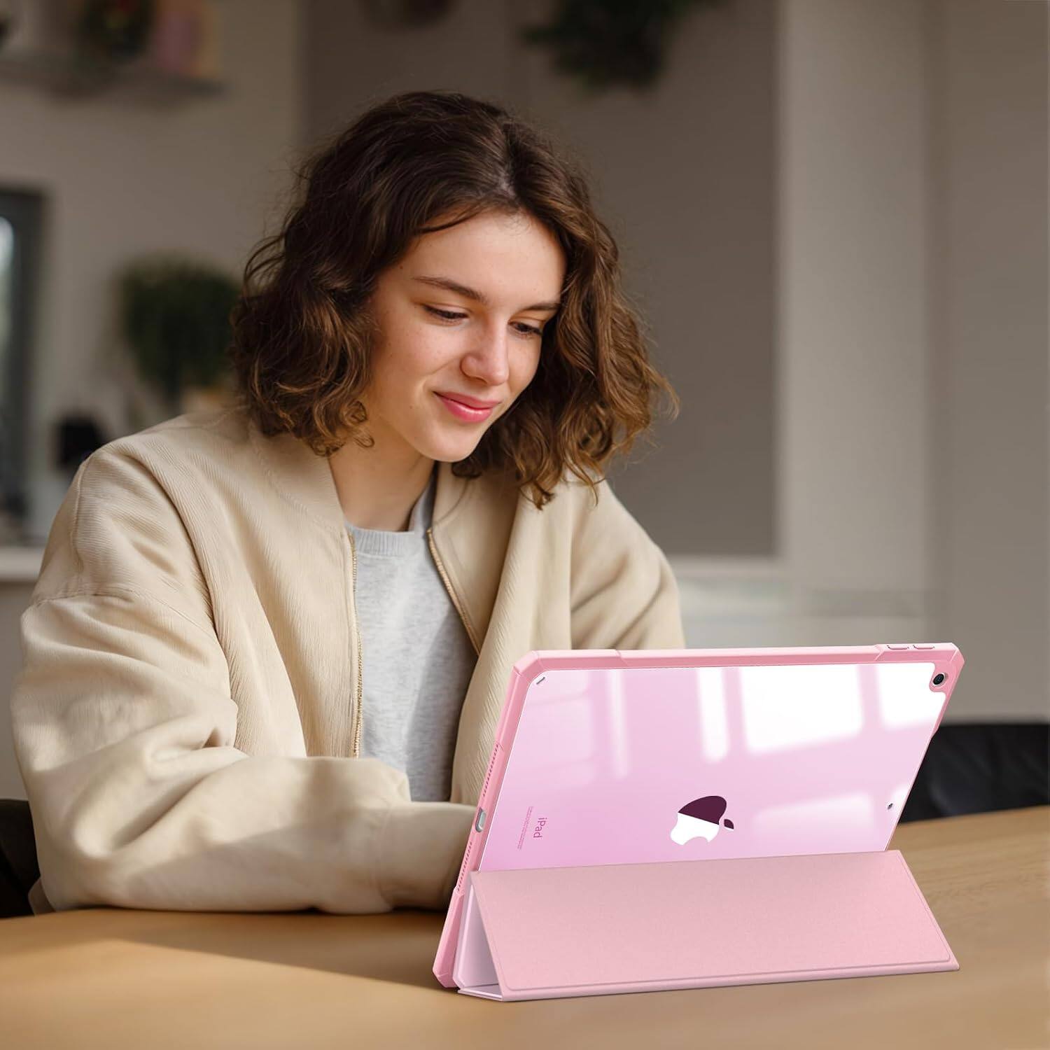 Fintie Hybrid Slim Clear Case for iPad 9th / 8th / 7th Generation 10.2 ...