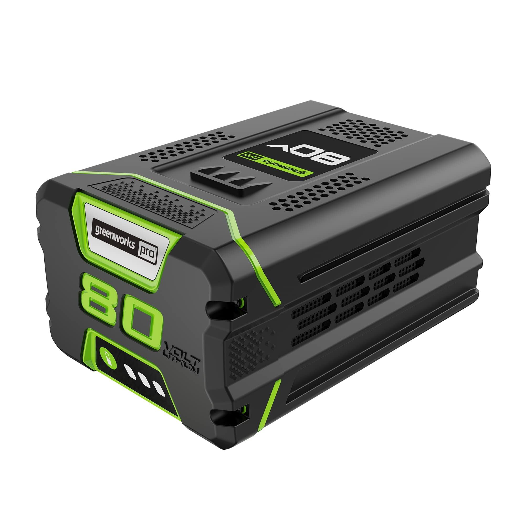 greenworks pro  
80 VOLT LITHIUM