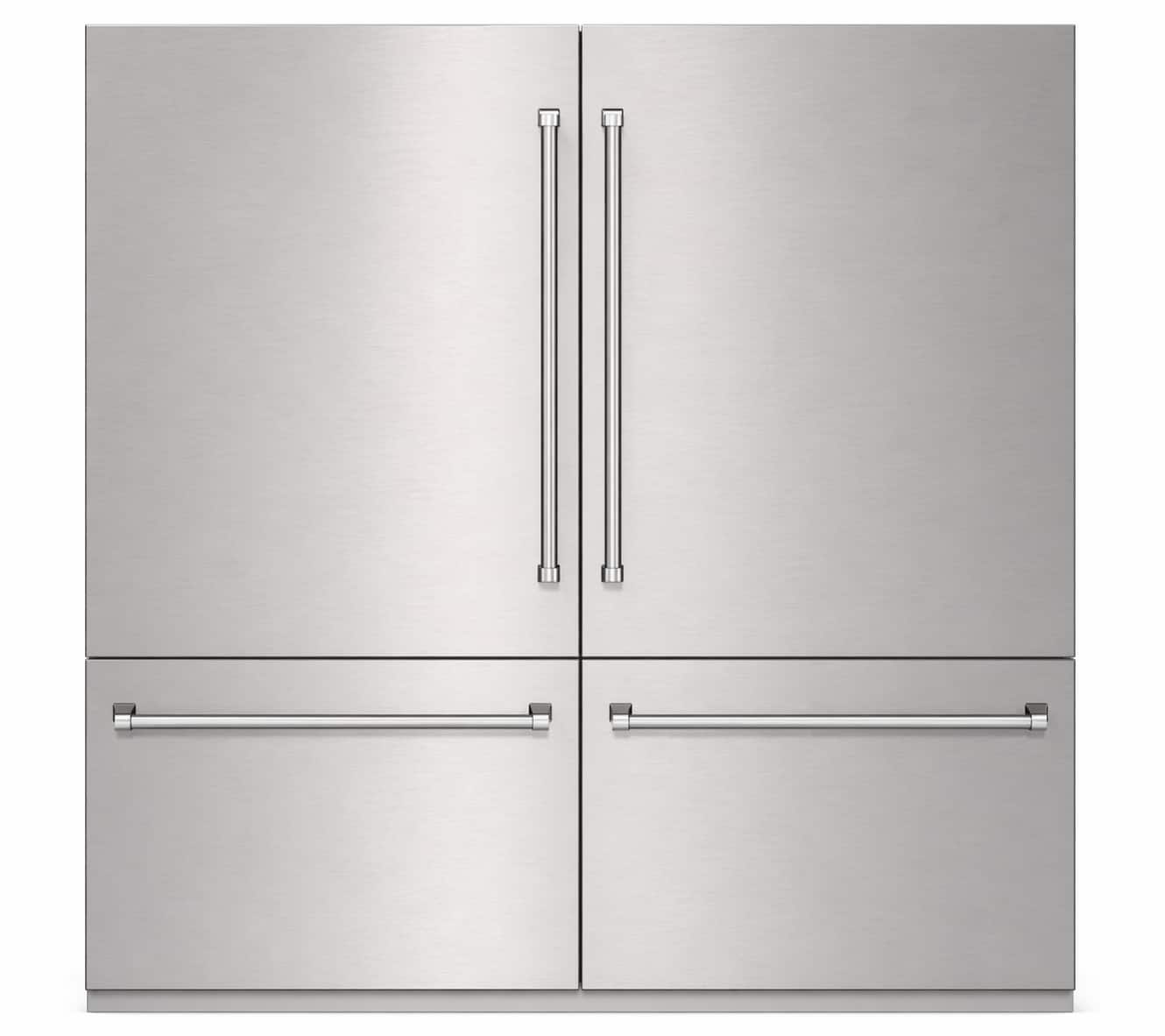 Kucht - 72 in. Refrigeration Set — 36. in. Refrigerator & 36 in. Freezer - Panels and Handles Included - Stainless Steel