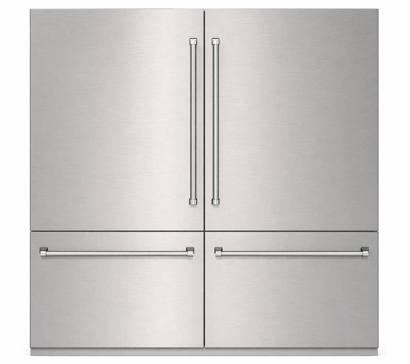 Front. Kucht - 72 in. Refrigeration Set — 36. in. Refrigerator & 36 in. Freezer - Stainless Steel Panels and Handles Included - Stainless Steel.