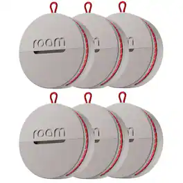 Roam smart tracker - – No Subscription, Waterproof | Apple & Android | 6-Pack, Grey - Gray