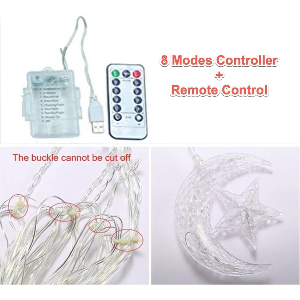 8 Modes Controller + Remote Control

The buckle cannot be cut off