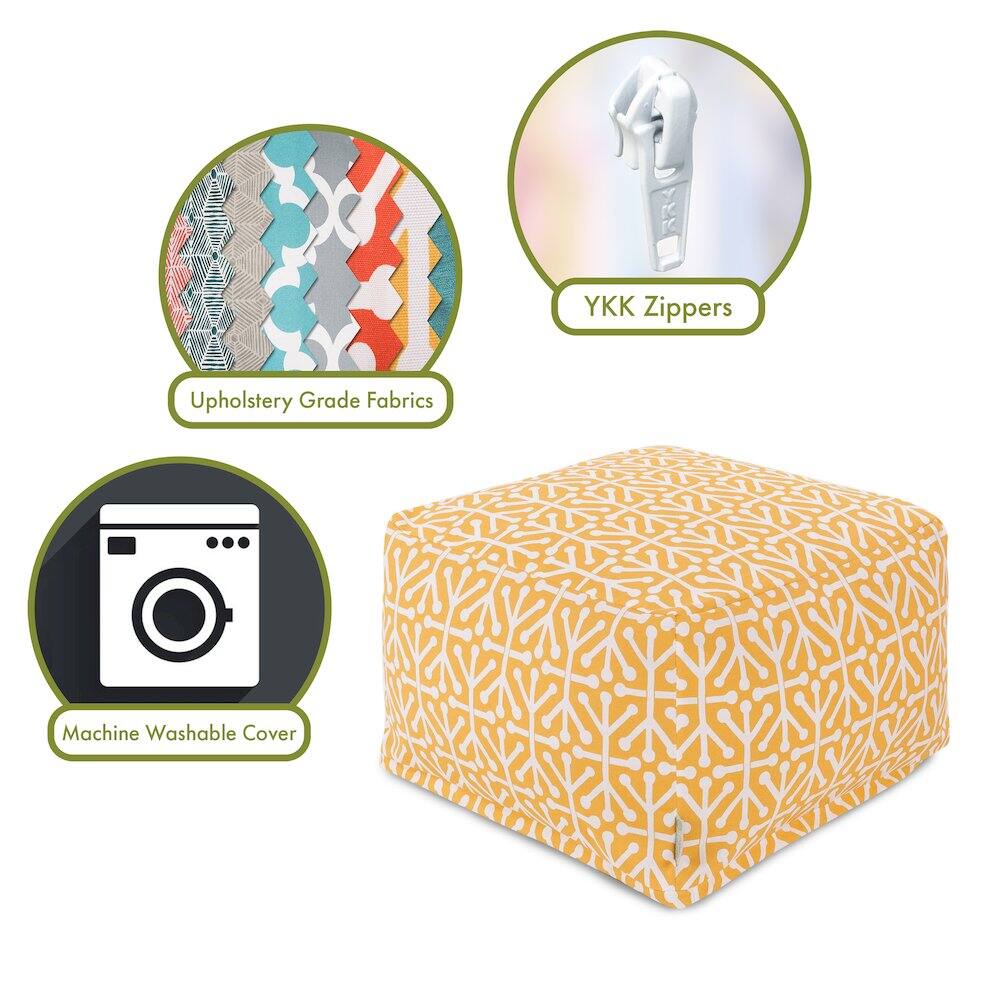 - Upholstery Grade Fabrics
- YKK Zippers
- Machine Washable Cover