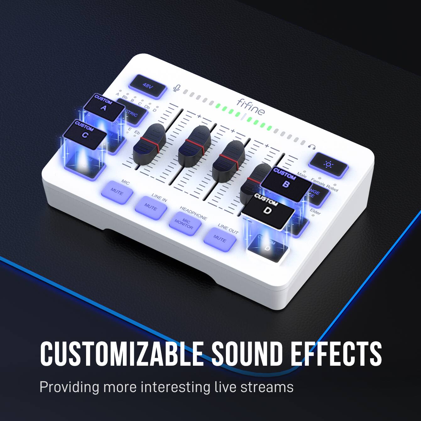 Customizable Sound Effects - Providing more interesting live streams.