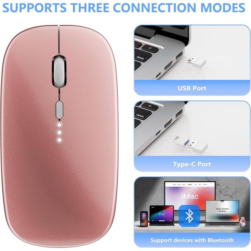 SUPPORTS THREE CONNECTION MODES

- USB Port
- Type-C Port
- Support devices with Bluetooth