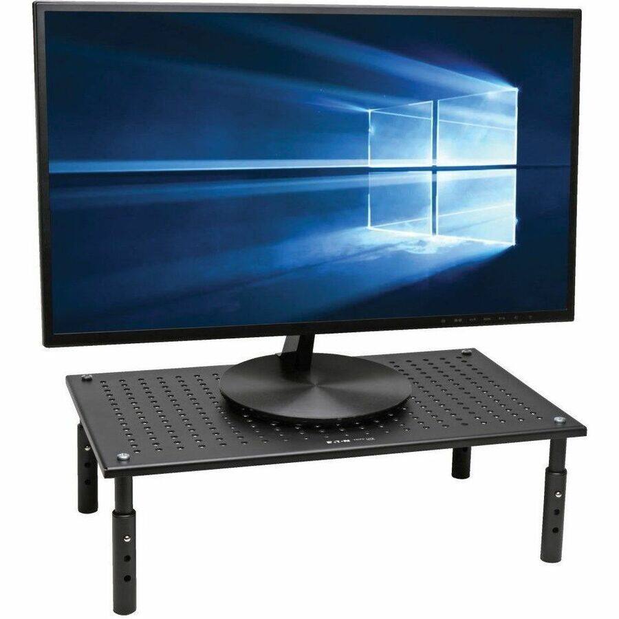 Alt View 1. Tripp Lite - Monitor Riser Stand Desktop Metal Height Adjustable 18x11in (MR1812M) - Black.