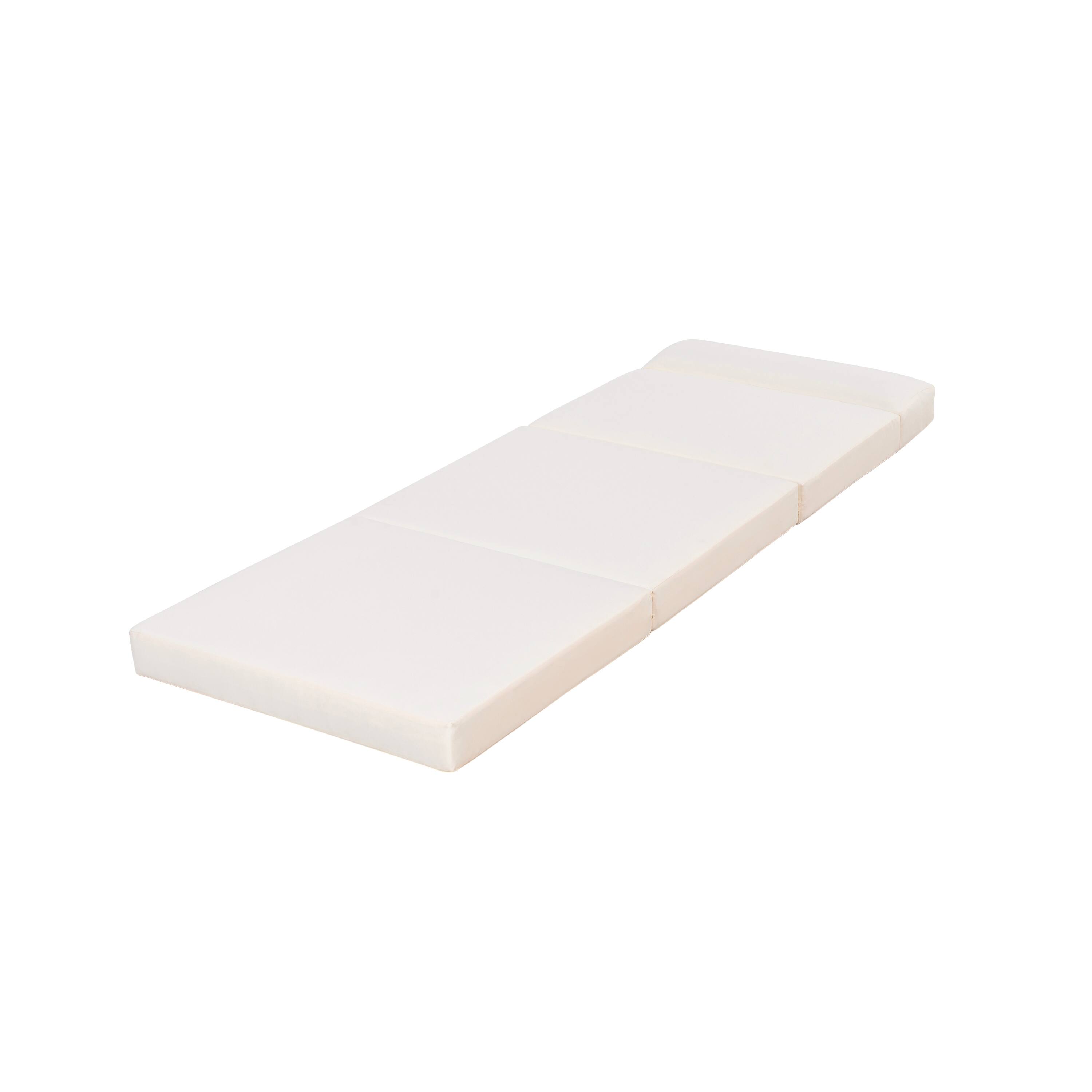 Alt View 2. Anysun - Assembly Foldable Design Modern Acacia Wood Outdoor Chaise Lounge with Water-Repellent Cushion, Integrated Headrest - Cream.