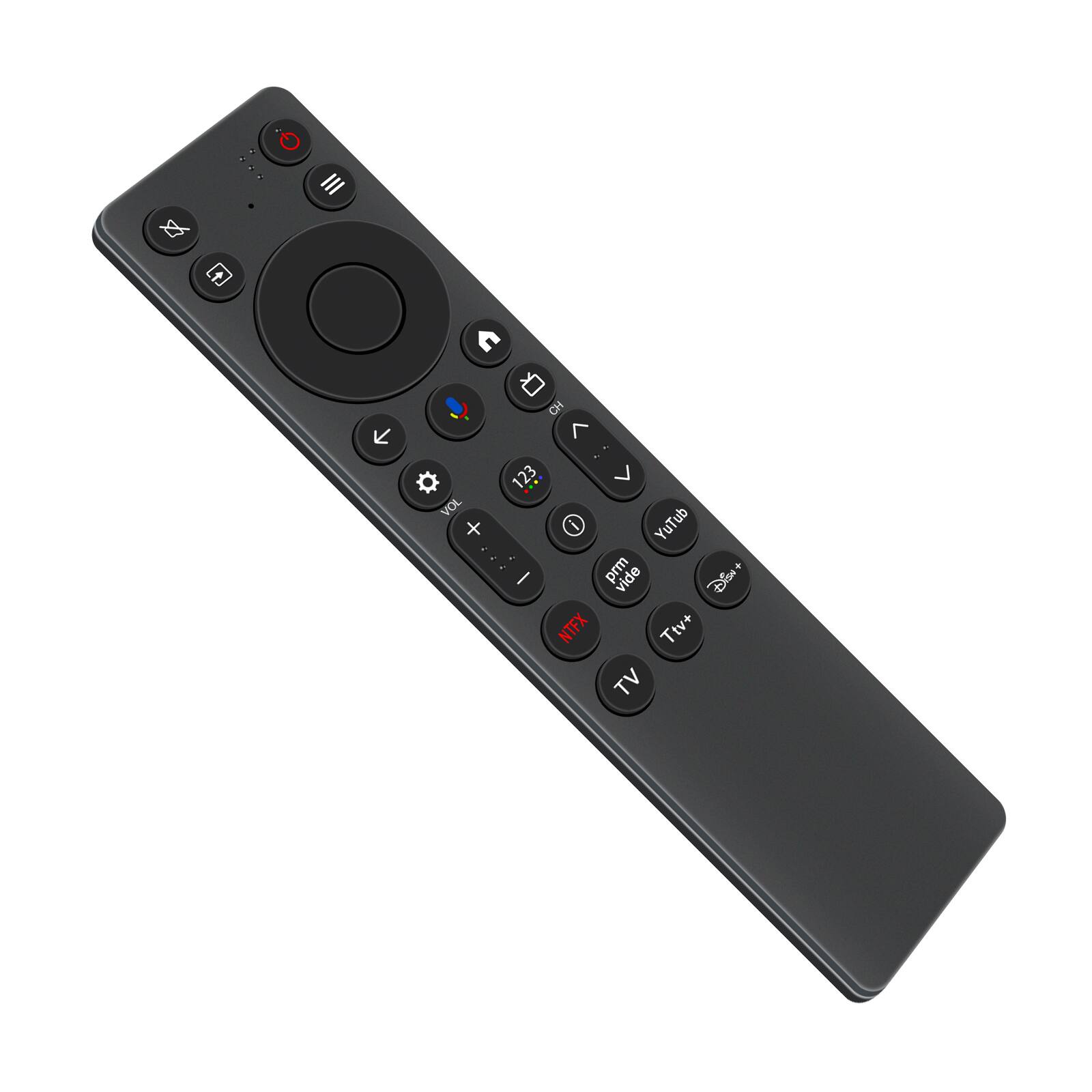 VOL +  
CH 7 123  
YouTube  
Prime Video  
Disney+  
NTFX  
Ttv+  
TV