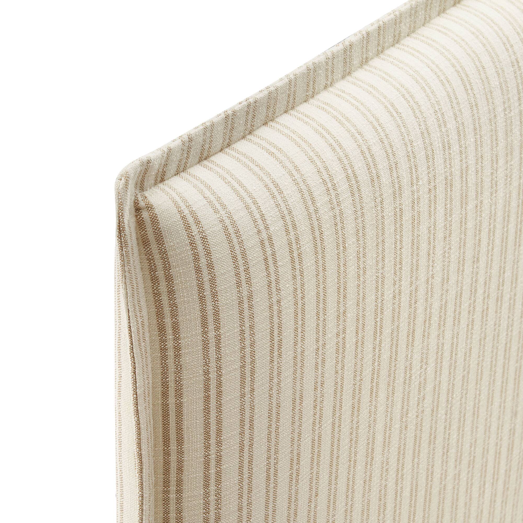 Alt View 4. Modway - Camille Striped Linen Blend Headboard by Modway - Oatmeal Stripe.