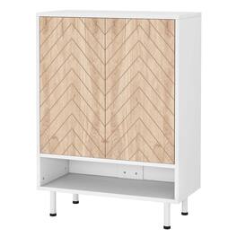 Kadyn - Shoe Cabinet, 200 lb Capacity with Removable Tiers for Organized Shoe Collection - White