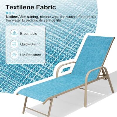 Textilene Fabric Notice: After raining, please wipe the water off and drain the water to prolong its service life. Breathable, Quick-Drying, UV-Resistant