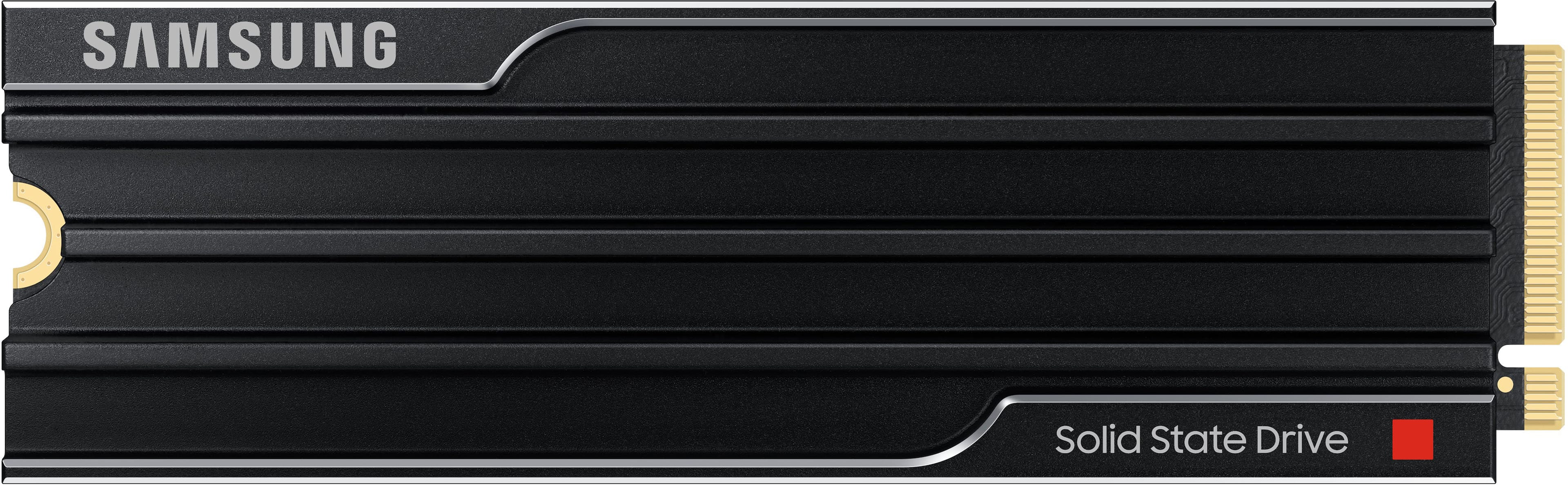 Samsung - – 9100 PRO 4TB with Heatsink Internal SSD PCIe Gen 5x4 NVMe, Speeds Up to 14800 MB/s - Front_Zoom