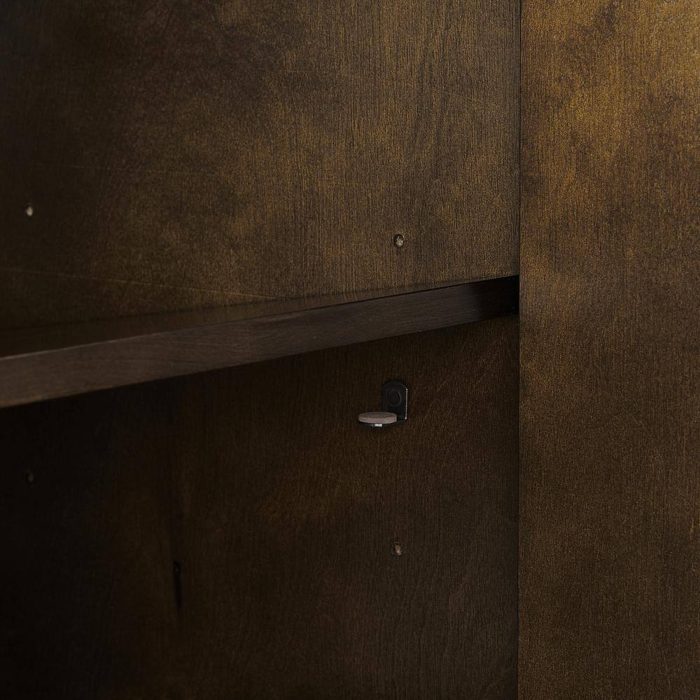 Alt View 5. Crosley Furniture - Blair Sideboard - Dark Brown.