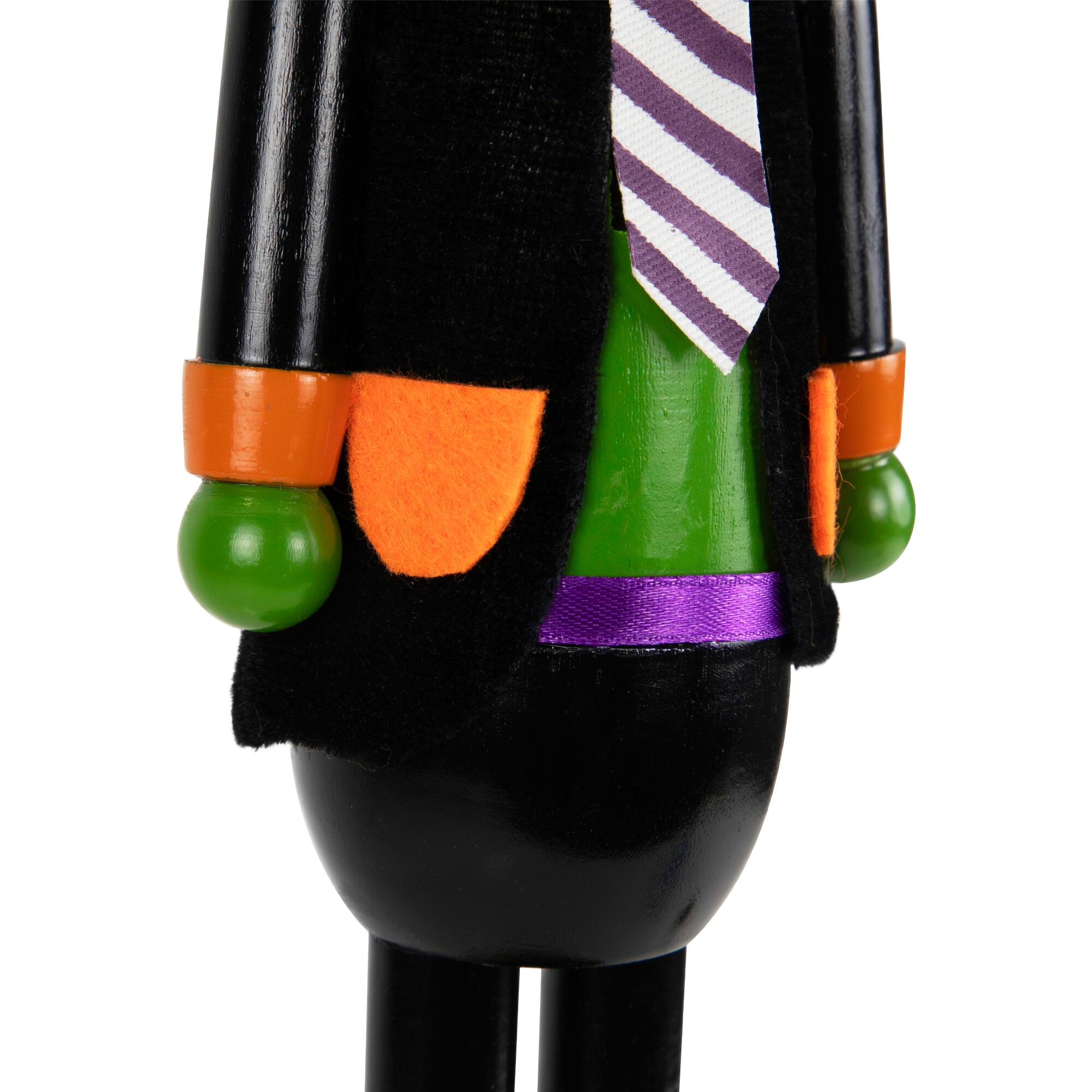 Alt View 5. Northlight - Frankenstein's Monster Halloween Nutcracker - 10.5" - Green and Black - Black.