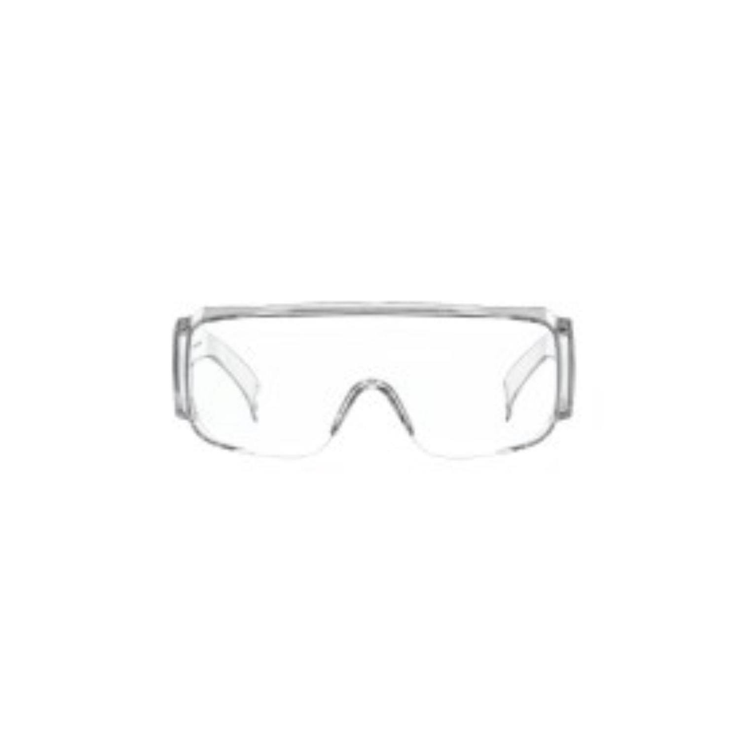 Angle. 3M - 3M Over-the-Glass Safety Glasses Clear Lens Clear Frame 1 pc - Clear.