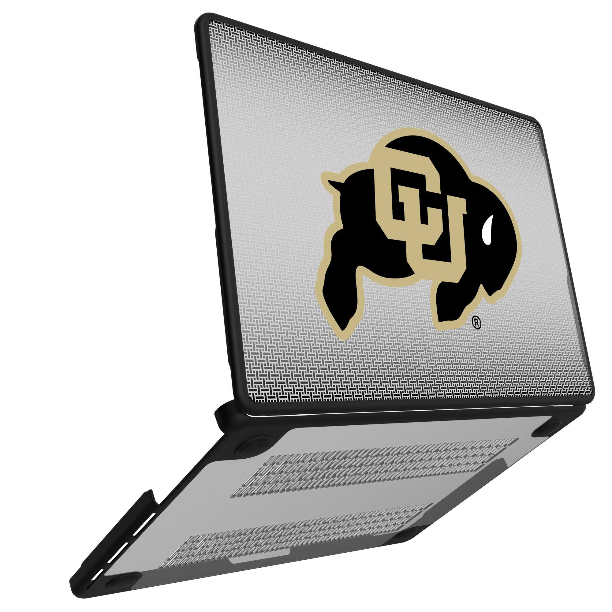 Alt View 1. Keyscaper - Colorado Buffaloes Linen MacBook Case - Air 15 in - Multicolor.