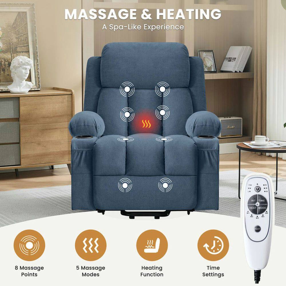 MASSAGE & HEATING  
A Spa-Like Experience  

- 8 Massage Points  
- 5 Massage Modes  
- Heating Function  
- Time Settings