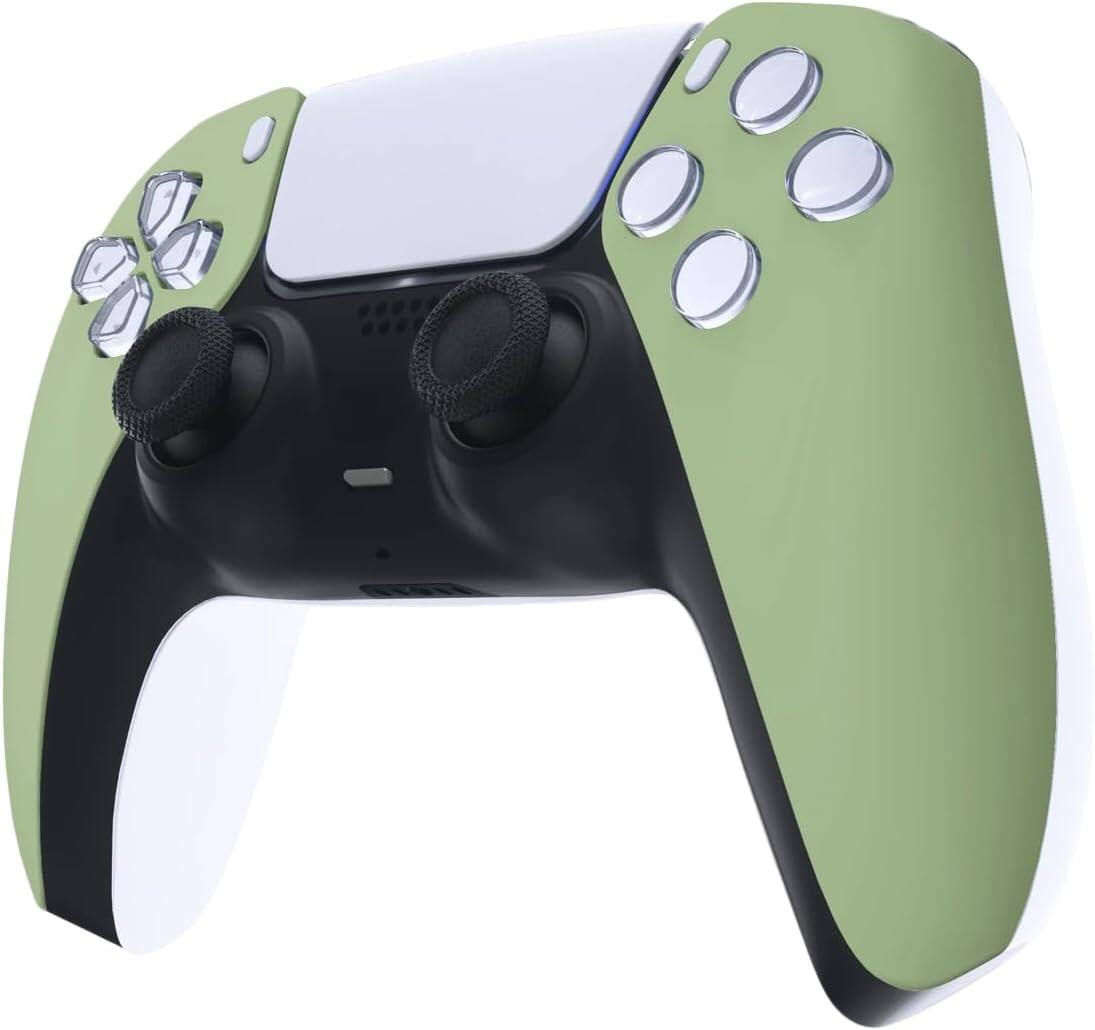 Angle. ProControllers - Custom Wireless Controller for PS5 - Olive Green.