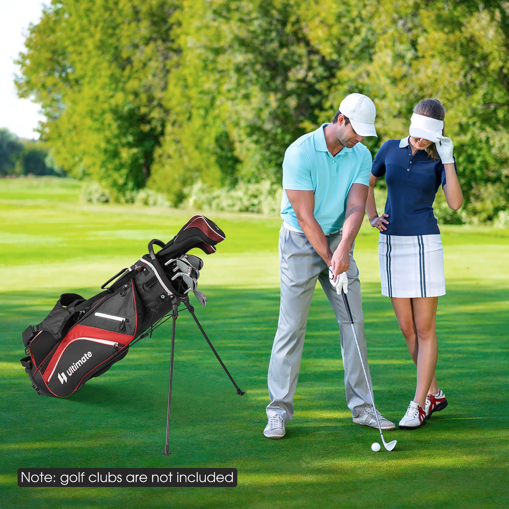 Note: golf clubs are not included