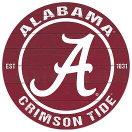 Jardine - Alabama Crimson Tide 20'' x 20'' Indoor/Outdoor Circle Sign - Red