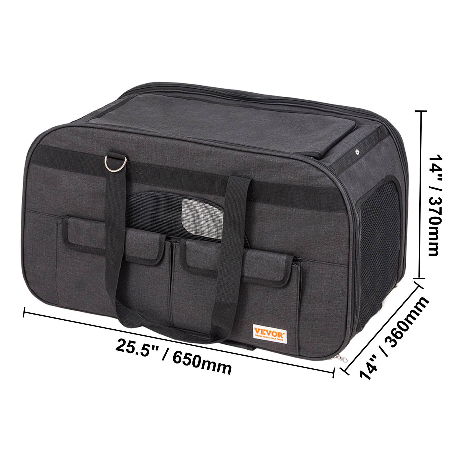 VEVOR

25.5" / 650mm

14" / 370mm

14" / 360mm