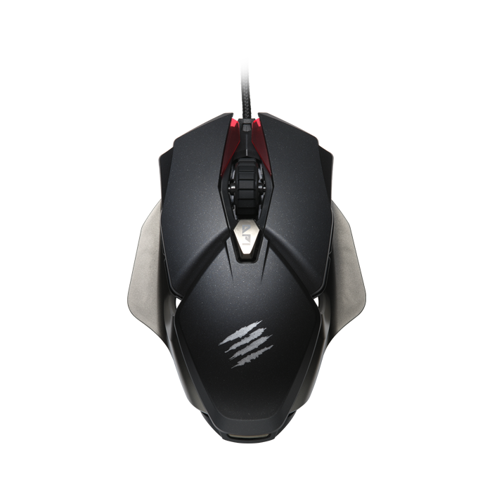 Left. Mad Catz - Mad Catz - B.A.T. 6+ Ambidextrous Gaming Mouse with 16K DPI Sensor DAKOTA 60M Clicks - Wired - Black.