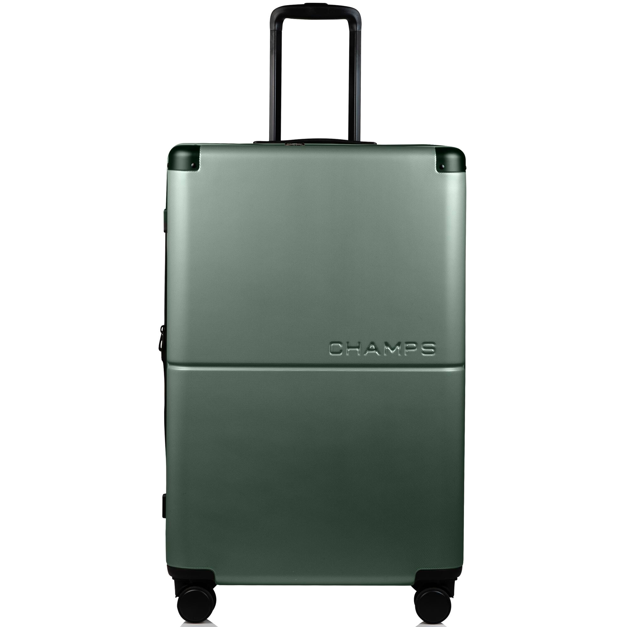Angle. Champs - Earth Collection - 3-piece Hardside Luggage set - Green.
