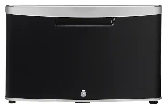 Front. Danby - ELEV8 Contemporary Classic Storage - Compact Fridge Pedestal - Midnight Black.