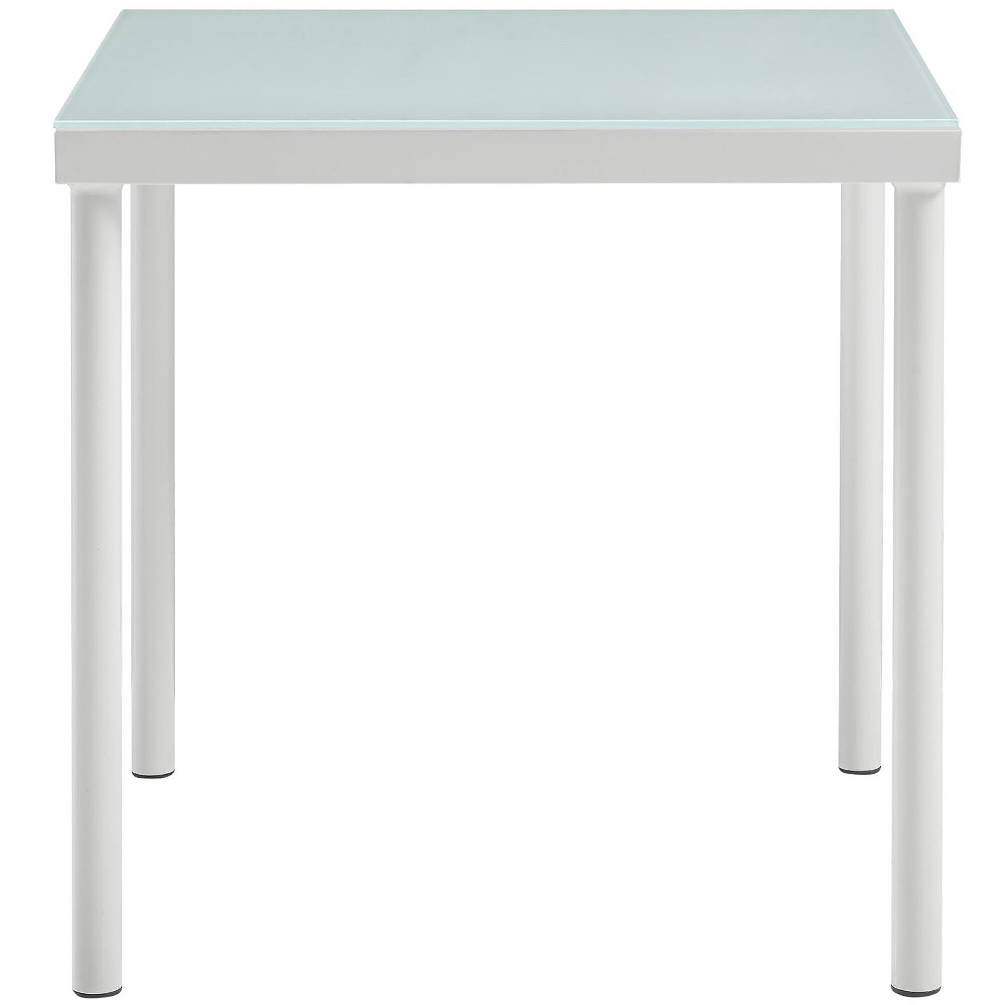 Left. Modway - Harmony Outdoor Patio Aluminum Side Table by Modway - White.
