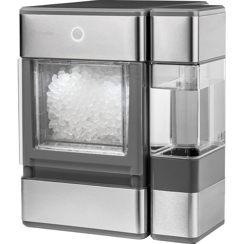 Angle. GE Profile - Opal Countertop Nugget Ice Maker with Side Tank - Stainless Steel.