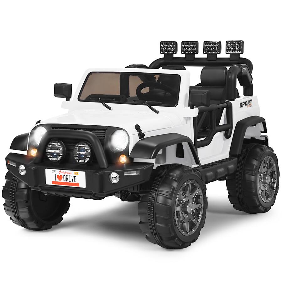 Gymax 12V Electric Kids Ride On Car w/ Remote Control Storage Box Music ...