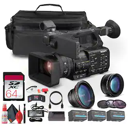 Sony - PXW-Z200 XDCAM Camcorder + 2 x BP-U35 Battery + 64GB Card + Case + More