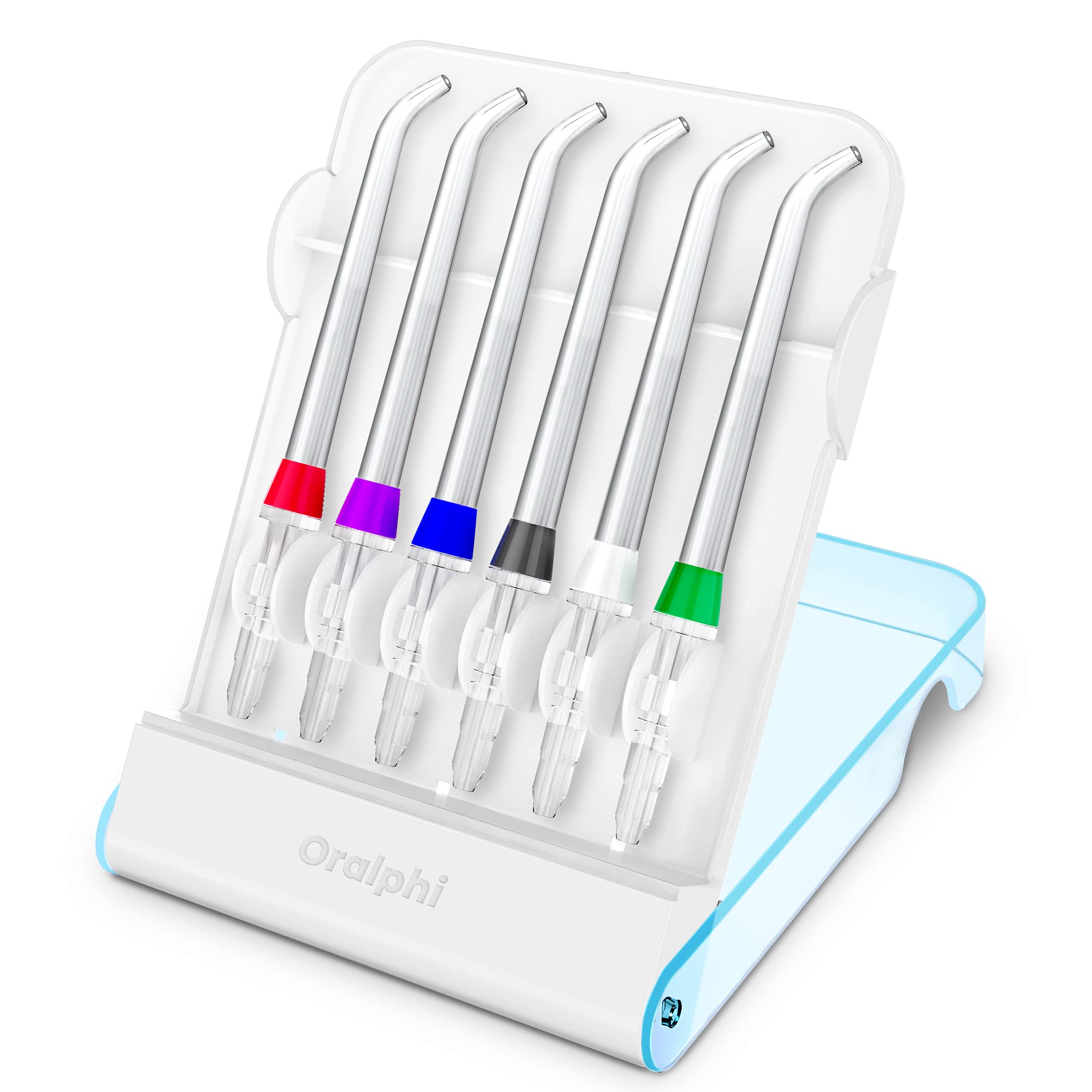 Front. ESBANY - Replacement Tips for Waterpik Water Flosser (6 Classic Jet Tips & Storage Case Bundle).