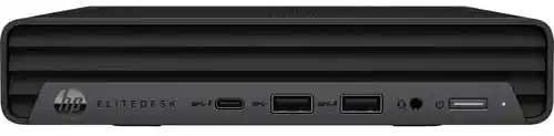 HP - Refurbished Excellent - EliteDesk 800G6 Mini Intel i5-10500T 32GB 1TB SSD Windows 11 Pro - Black