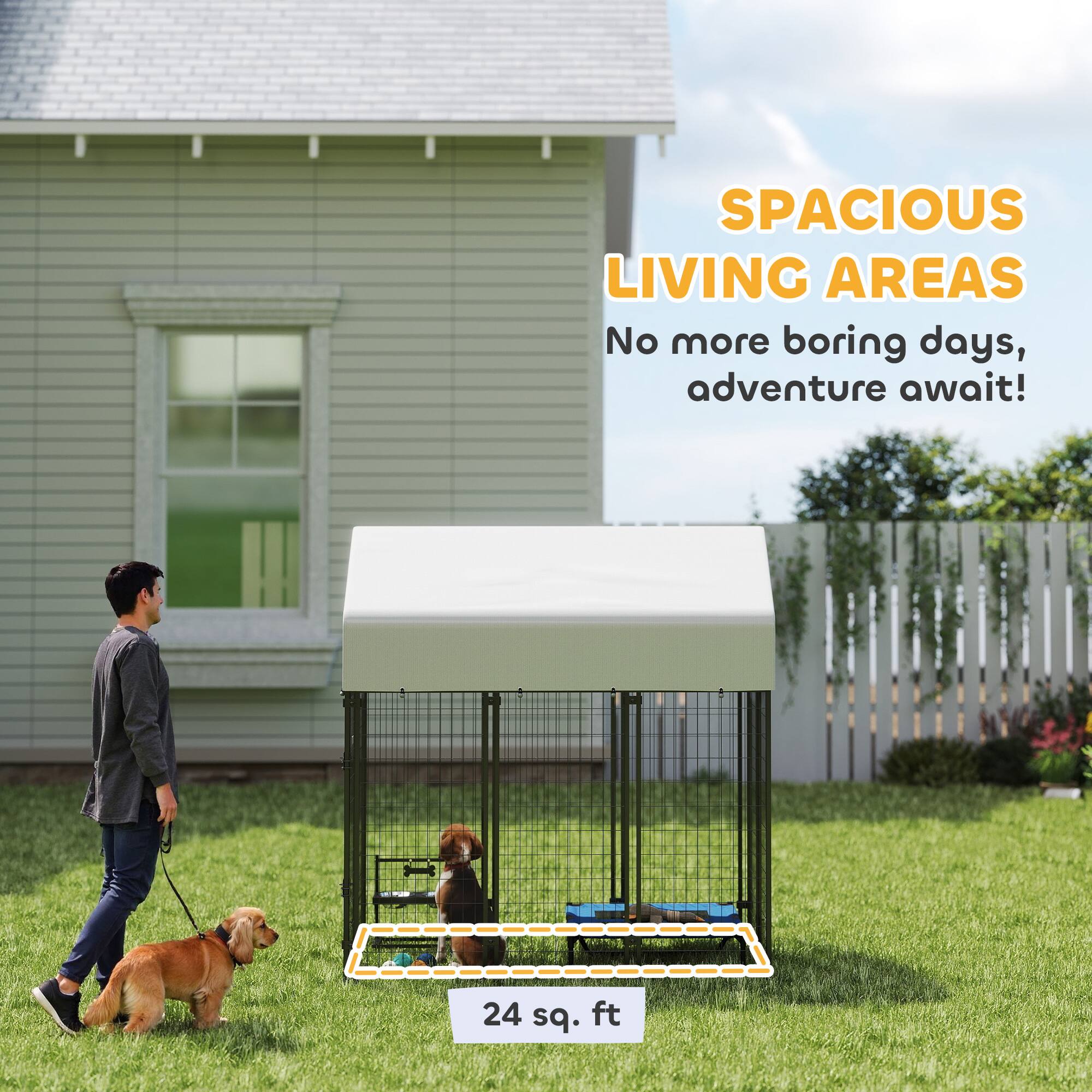 SPACIOUS LIVING AREAS  
No more boring days, adventure await!  
24 sq. ft