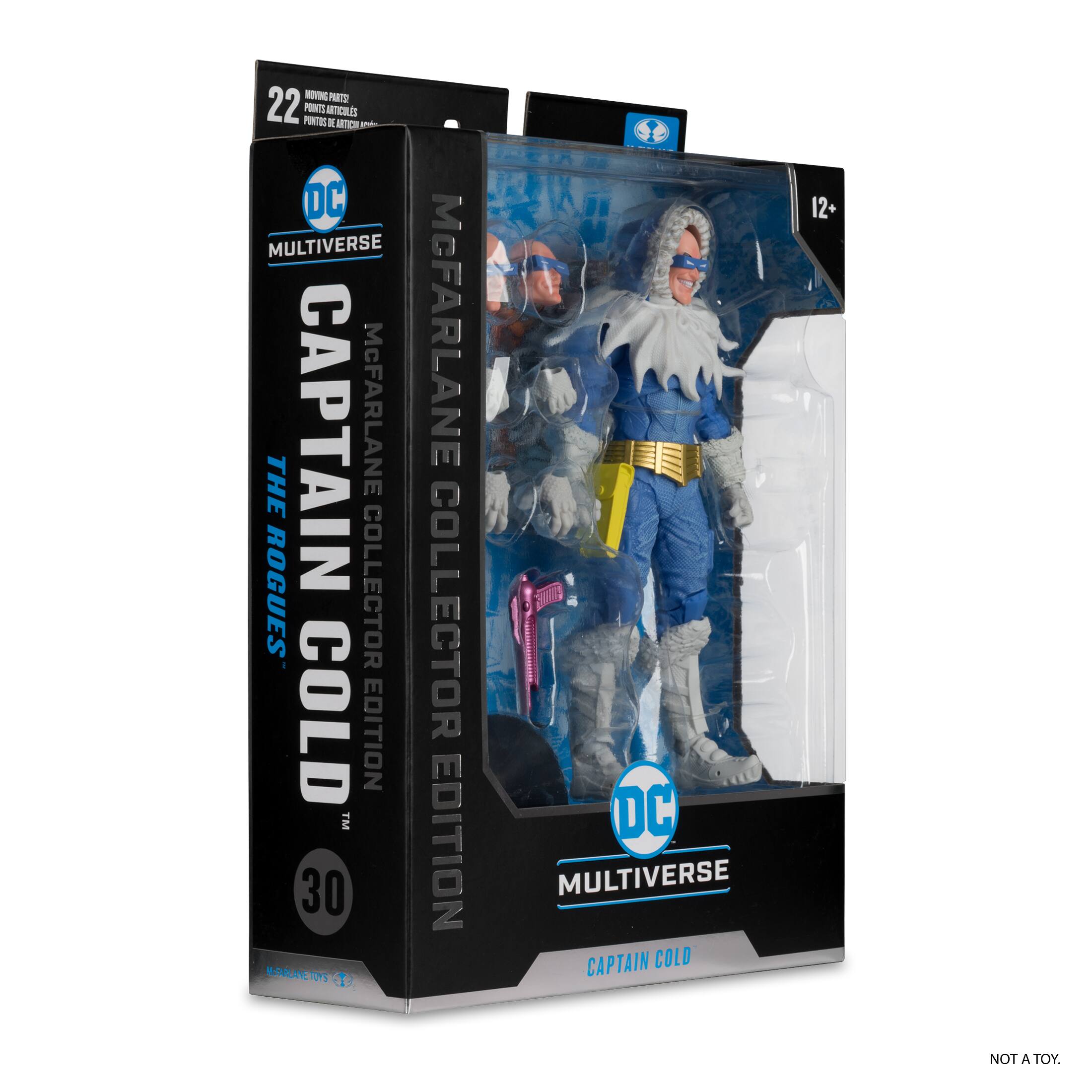 NOT A TOY - 22 POINTS OF ARTICULATION - DC MULTIVERSE THE CAPTAIN McFARLANE ROGUES COLLECTOR COLD EDITION - TM 30 - MCFARLANE COLLECTOR EDITION - SY HOT TOYS - DC MULTIVERSE CAPTAIN COLD - 12+