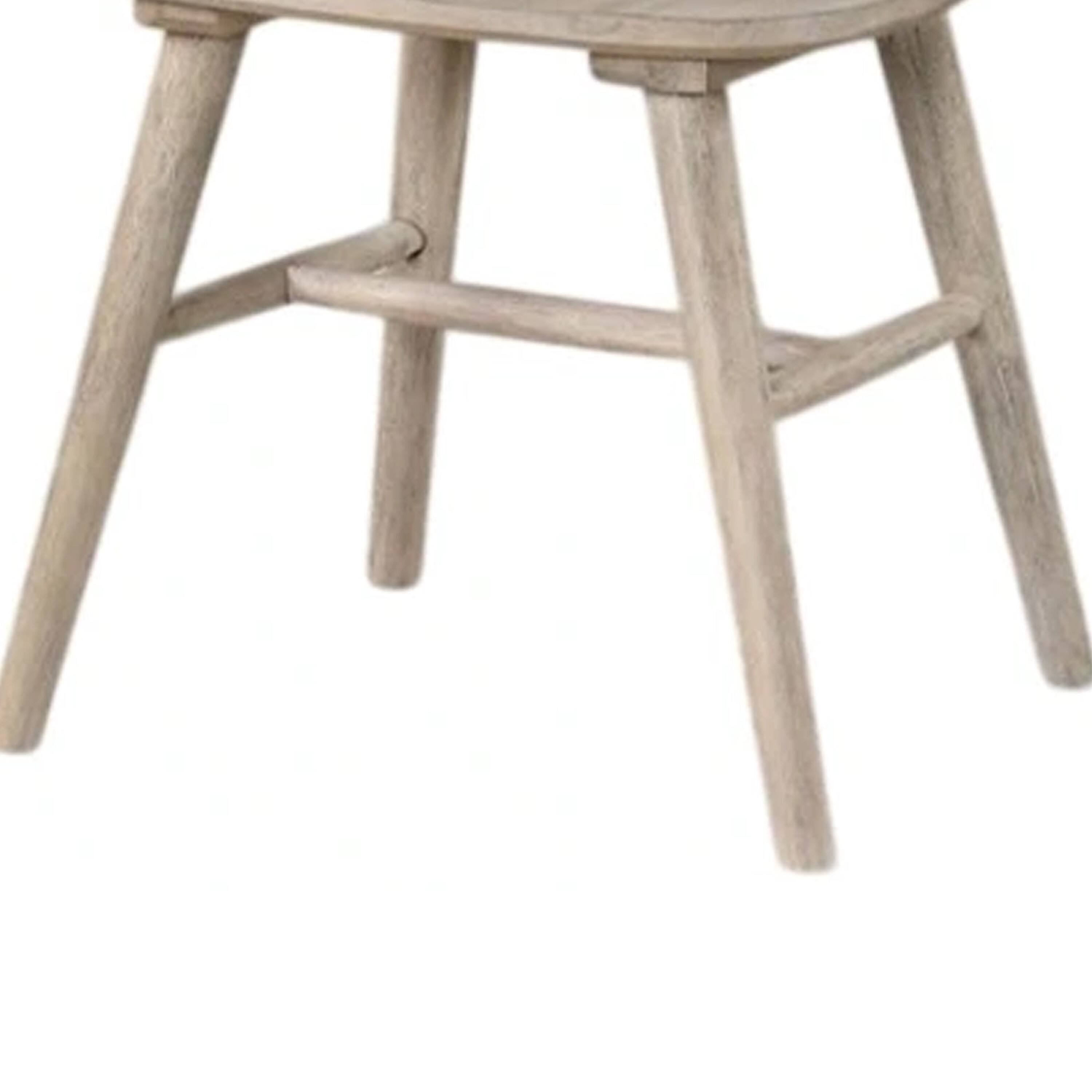 Alt View 3. Manhattan Lane - Yely Dining Chair Set of 2, Spindle Back and Shaker Legs - Natural Oak Brown.