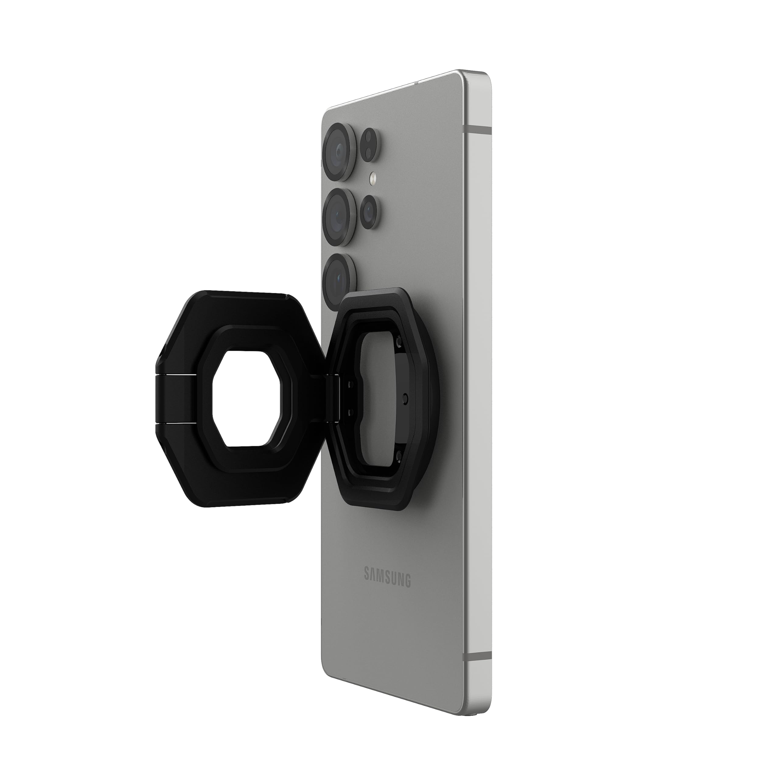 Alt View 5. UAG - Magnetic Ring Stand with Built-in Bottle Opener, Universal MagSafe Phone Grip & Stand - Black.
