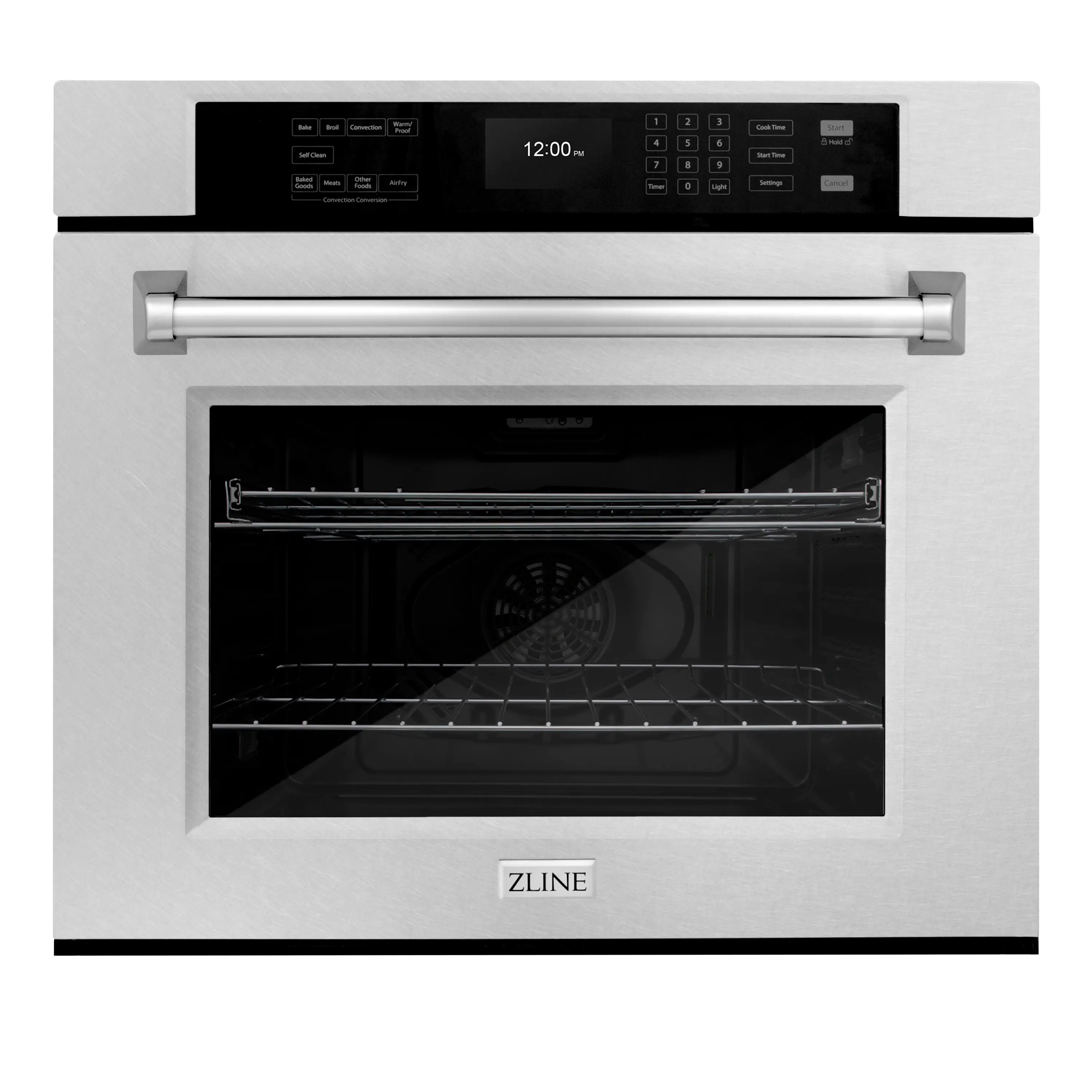 ZLINE - 30 in. True Convection Wall Oven w/ Air Fry and Self Clean - Satin Stainless Steel